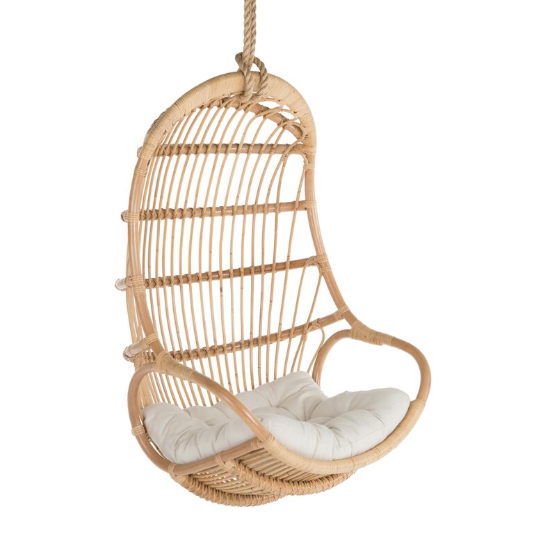 Greyleigh Briaroaks Hanging Rattan Swing Chair And Reviews Wayfair